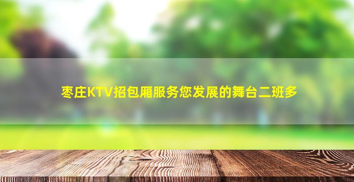 枣庄KTV招包厢服务您发展的舞台二班多